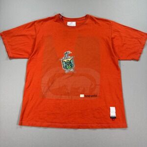 Vintage 90s Ecko Unltd T-Shirt Men's XL Orange Made In USA 100% Cotton Rhino Y2k